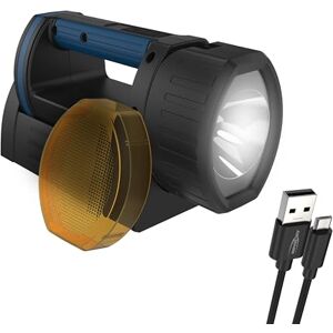 Ansmann Extrem heller LED Handscheinwerfer, 5200mAh Akku aufladbar über Micro USB & Ladeaschale,3 Leuchtmodi, verstellbarer Lampenkopf, Notbeleuchtung Ansmann Extrem heller LED Handscheinwerfer, 5200mAh Akku aufladbar über Micro USB & Ladeaschale,3 Leuchtmodi, verstellbarer Lampenkopf, Notbeleuchtung