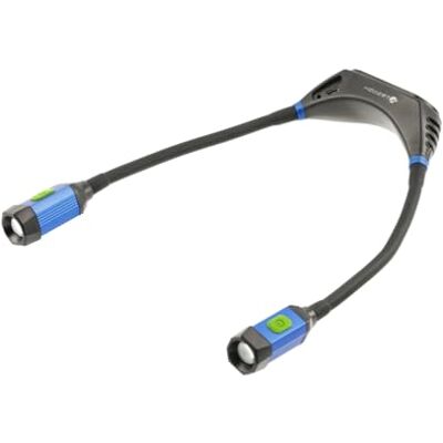 Högert Technik Halstaschenlampe, 300 lm, flexible Arme, dimmbar, 30 m Strahllänge, Li-Ion-Akku, USB-C, Magnetbefestigung, Stativgewinde, -20°C bis +40°C Högert Technik Halstaschenlampe, 300 lm, flexible Arme, dimmbar, 30 m Strahllänge, Li-Ion-Akku, USB-C, Magnetbefestigung, Stativgewinde, -20°C bis +40°C