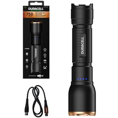 Duracell LED Taschenlampe DF1500R Core Plus – 1500 Lumen, fokussierbar bis 120 m, USB-C wiederaufladbar, 18650 Li-Ion Akku, 3 Lichtmodi, IP54 spritzwassergeschützt, robustes Aluminiumgehäuse Duracell LED Taschenlampe DF1500R Core Plus – 1500 Lumen, fokussierbar bis 120 m, USB-C wiederaufladbar, 18650 Li-Ion Akku, 3 Lichtmodi, IP54 spritzwassergeschützt, robustes Aluminiumgehäuse