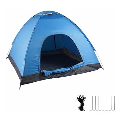Relaxdays Pop Up Zelt Strand, Wurfzelt, 2-3 Personen, kleines Packmaß, UV Schutz 50+, HxBxT: 135 x 200 x 200cm, blau Relaxdays Pop Up Zelt Strand, Wurfzelt, 2-3 Personen, kleines Packmaß, UV Schutz 50+, HxBxT: 135 x 200 x 200cm, blau