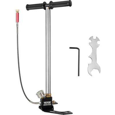 VEVOR Dreistufige Hochdruckluftpumpe 4500psi, Handpumpe Tragbare 30MPa, Luftpumpe Hochdruck Fahrradpumpe Luftpumpe für E-Bike Mountainbike Rennrad Komplettes Zubehör VEVOR Dreistufige Hochdruckluftpumpe 4500psi, Handpumpe Tragbare 30MPa, Luftpumpe Hochdruck Fahrradpumpe Luftpumpe für E-Bike Mountainbike Rennrad Komplettes Zubehör