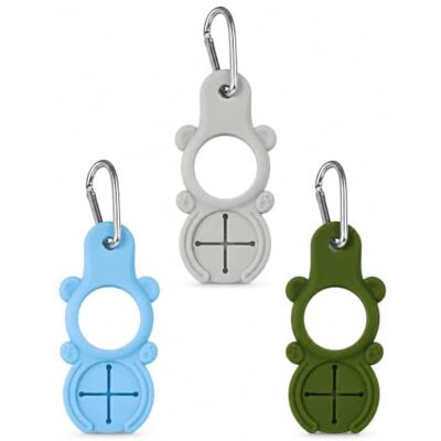 JAPORIA 3 Stück Silikon Flaschenhalter Gürtel, Multifunktional Karabiner Kompakt und Handlich, Vielseitig Einsetzbar, für Flaschen Handtuecher Rucksack Outdoor Camping Wandern JAPORIA 3 Stück Silikon Flaschenhalter Gürtel, Multifunktional Karabiner Kompakt und Handlich, Vielseitig Einsetzbar, für Flaschen Handtuecher Rucksack Outdoor Camping Wandern