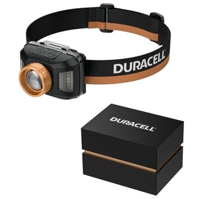 Duracell LED Stirnlampe DH850R Pro – 850 Lumen, Twist-Fokus, bis 60 m Leuchtweite, Rotlicht & Broadview, Dual-Power (Akku & AAA-Betrieb), USB-C wiederaufladbar, IP54 spritzwassergeschützt, Geschenkbox Duracell LED Stirnlampe DH850R Pro – 850 Lumen, Twist-Fokus, bis 60 m Leuchtweite, Rotlicht & Broadview, Dual-Power (Akku & AAA-Betrieb), USB-C wiederaufladbar, IP54 spritzwassergeschützt, Geschenkbox