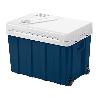 Mobicool MQ40W elektrische Kühlbox mit Rollen und Telekopgriff, 12V, 230V, 39L für Auto, Boot, Reisemobil, Camping und Urlaub mit Eco/Max Modus, Kabelfach und geteiltem Deckel Mobicool MQ40W elektrische Kühlbox mit Rollen und Telekopgriff, 12V, 230V, 39L für Auto, Boot, Reisemobil, Camping und Urlaub mit Eco/Max Modus, Kabelfach und geteiltem Deckel