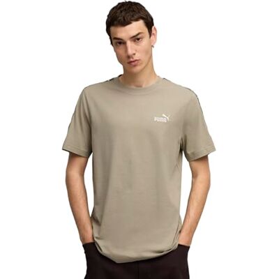 Puma Unisex Tape Tees, Lux Army, M EU Puma Unisex Tape Tees, Lux Army, M EU