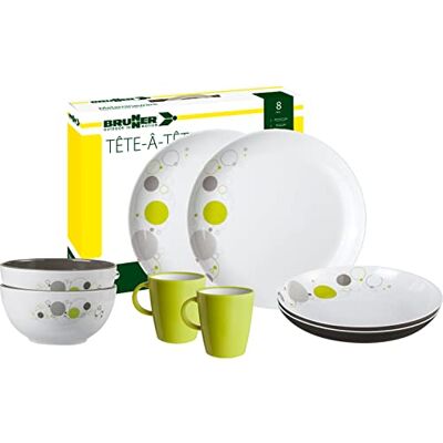 BRUNNER 0830143N.C7B Campinggeschirr Set für 2 Personen, Tête-À-Tête Space, 8-teilig BRUNNER 0830143N.C7B Campinggeschirr Set für 2 Personen, Tête-À-Tête Space, 8-teilig