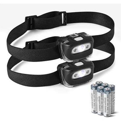 Amazon Basics LED Stirnlampe mit 7 Lichtmodi Verstellbare Camping-Kopflampe mit Rotem Sicherheitslicht Wasserfeste Outdoor-Kopfleuchte Batterien Inklusive Schwarz 2er Pack Amazon Basics LED Stirnlampe mit 7 Lichtmodi Verstellbare Camping-Kopflampe mit Rotem Sicherheitslicht Wasserfeste Outdoor-Kopfleuchte Batterien Inklusive Schwarz 2er Pack