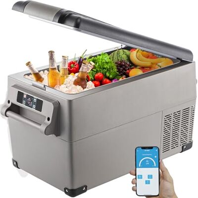 VEVOR 35 L Kompressor Kühlbox Edelstahl, Autokühlschrank 12/24 V DC & 220 V AC, Mini Kühlschrank Tragbar −20 °C bis 20 °C, Isolierbox Ideal für Auto Lkw Wohnmobil Camping Urlaub VEVOR 35 L Kompressor Kühlbox Edelstahl, Autokühlschrank 12/24 V DC & 220 V AC, Mini Kühlschrank Tragbar −20 °C bis 20 °C, Isolierbox Ideal für Auto Lkw Wohnmobil Camping Urlaub