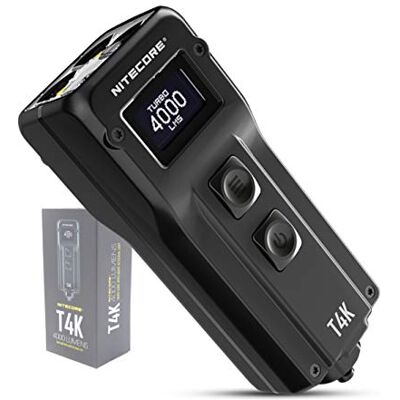 Nitecore T4K 4000 Lumen Turbo Taschenlampe Aufladbar mit OLED-Display Manventure Edition Nitecore T4K 4000 Lumen Turbo Taschenlampe Aufladbar mit OLED-Display Manventure Edition