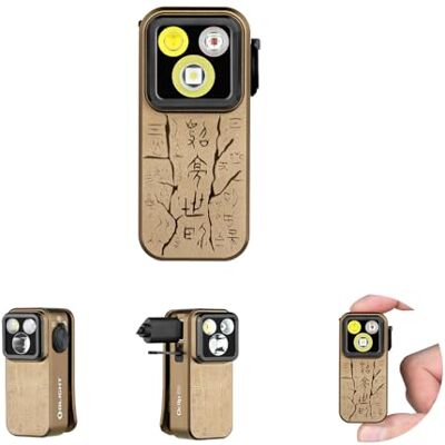 OLIGHT Oclip Pro Mini LED Taschenlampe mit Flutlicht, fokussiertes Licht und Rotelicht,500 LM helle USB-C wiederaufladbare Flashlight,IPX6 Clip Lampe kleine Blinklicht für Camping(Ancient Script) OLIGHT Oclip Pro Mini LED Taschenlampe mit Flutlicht, fokussiertes Licht und Rotelicht,500 LM helle USB-C wiederaufladbare Flashlight,IPX6 Clip Lampe kleine Blinklicht für Camping(Ancient Script)