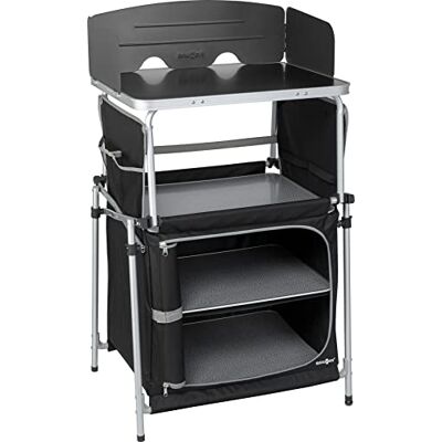 BRUNNER 0422097N.C03 Kitchenette, Küchenmöbel, für Camping, oder Veranden, Caravan, kompakt, faltbar, Farbe Schwarz, witterungsbeständig BRUNNER 0422097N.C03 Kitchenette, Küchenmöbel, für Camping, oder Veranden, Caravan, kompakt, faltbar, Farbe Schwarz, witterungsbeständig