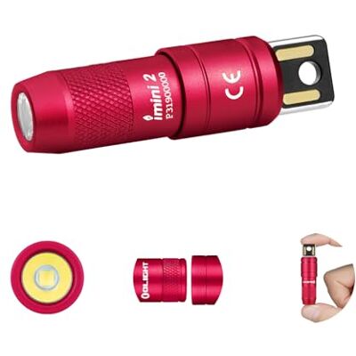 OLIGHT iMini 2 Mini LED USB-Aufladbare Taschenlampe Schlüsselhänger mit magnetischen Basis, 50LM 19,5g EOS Schlüsselbund Handlampe, IPX6 Kleine Flashlight für Camping, Outdoor, Notfälle Warmes Rot OLIGHT iMini 2 Mini LED USB-Aufladbare Taschenlampe Schlüsselhänger mit magnetischen Basis, 50LM 19,5g EOS Schlüsselbund Handlampe, IPX6 Kleine Flashlight für Camping, Outdoor, Notfälle Warmes Rot