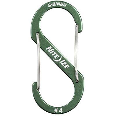 Nite Ize S-Biner® Aluminum Dual Carabiner #4 Olive Nite Ize S-Biner® Aluminum Dual Carabiner #4 Olive