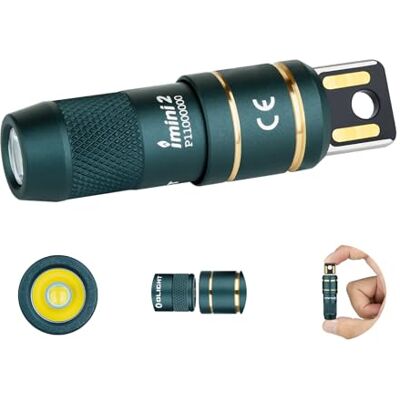 OLIGHT iMini 2 Mini LED USB-Aufladbare Taschenlampe Schlüsselhänger mit magnetischen Basis, 50LM 19,5g EOS Schlüsselbund Handlampe, IPX6 Kleine Flashlight für Camping, Outdoor, Notfälle Traumblau OLIGHT iMini 2 Mini LED USB-Aufladbare Taschenlampe Schlüsselhänger mit magnetischen Basis, 50LM 19,5g EOS Schlüsselbund Handlampe, IPX6 Kleine Flashlight für Camping, Outdoor, Notfälle Traumblau
