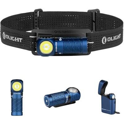 OLIGHT Perun 3 mini Kit LED Stirnlampe Wiederaufladbar, Superhell Kopflampe Wasserdichte Mini Headlampe für Campen, Angeln, Jagd Blau OLIGHT Perun 3 mini Kit LED Stirnlampe Wiederaufladbar, Superhell Kopflampe Wasserdichte Mini Headlampe für Campen, Angeln, Jagd Blau