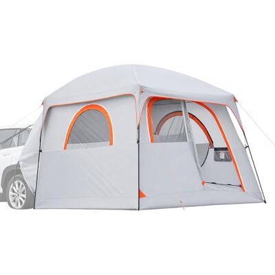 VEVOR Heckklappenzelt Autozelt für 6 Personen 3048 x 2743 x 2200 mm, Wasserdichtes (PU2000 mm) Campingzelt mit Belüfteten Türen & Moskitonetzen, SUV-Heckzelt für Camping Wandern Outdoor-Aktivitäten VEVOR Heckklappenzelt Autozelt für 6 Personen 3048 x 2743 x 2200 mm, Wasserdichtes (PU2000 mm) Campingzelt mit Belüfteten Türen & Moskitonetzen, SUV-Heckzelt für Camping Wandern Outdoor-Aktivitäten