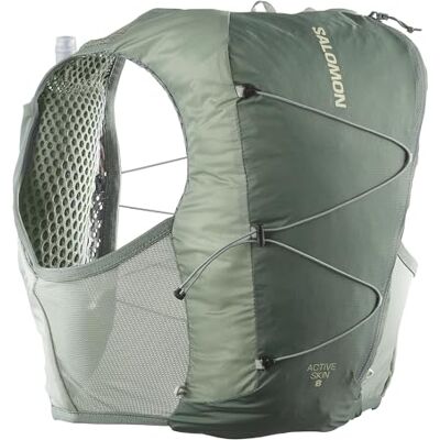 Salomon Active Skin 8 Unisex Running Hydration Vest Hiking Trail With Flasks Included, Easy Hydration, 8L Precision Fit, and Optimized Storage Salomon Active Skin 8 Unisex Running Hydration Vest Hiking Trail With Flasks Included, Easy Hydration, 8L Precision Fit, and Optimized Storage