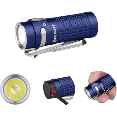 OLIGHT Baton 4 LED kleine Taschenlampe wiederaufladbare bis zu 1300 Lumen, 170 Meter Leuchtweite Superhelle mini Handlampe mit 6 Modi, 30 Tage Laufzeit stark Flashlight IPX8 für Alltag Blau OLIGHT Baton 4 LED kleine Taschenlampe wiederaufladbare bis zu 1300 Lumen, 170 Meter Leuchtweite Superhelle mini Handlampe mit 6 Modi, 30 Tage Laufzeit stark Flashlight IPX8 für Alltag Blau