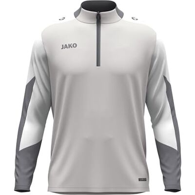 JAKO Unisex Ziptop Dynamic, hellgrau/weiß/grau, XL JAKO Unisex Ziptop Dynamic, hellgrau/weiß/grau, XL