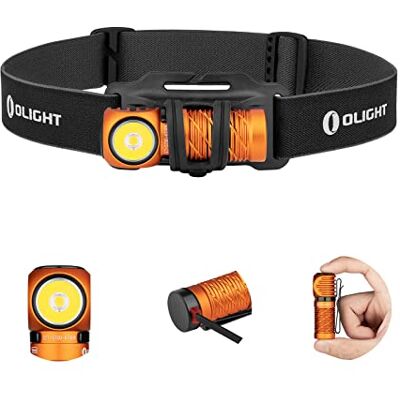 OLIGHT Perun 2 Mini LED Stirnlampe 1100 Lumen, USB Wiederaufladbare Kopflamp mit 5 Lichtmodi, Stirnlampe mit Rotlicht 150 m, Taschenlampe wasserdichte IPX8 mit Stirnband für Campen, Angeln, Orange OLIGHT Perun 2 Mini LED Stirnlampe 1100 Lumen, USB Wiederaufladbare Kopflamp mit 5 Lichtmodi, Stirnlampe mit Rotlicht 150 m, Taschenlampe wasserdichte IPX8 mit Stirnband für Campen, Angeln, Orange