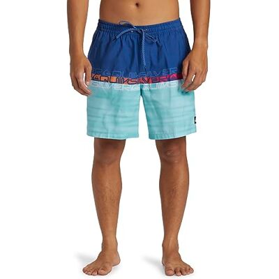 Quiksilver Everyday Wordblock Volley 17" Schwimmshorts für Männer Blau Quiksilver Everyday Wordblock Volley 17" Schwimmshorts für Männer Blau