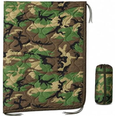 USGI Industries Military Woobie Decke Thermoisolierte Campingdecke, Poncho-Einlage groß, tragbar, isoliert, wasserabweisend, zum Wandern, Überleben Kompressions-Tragetasche USGI Industries Military Woobie Decke Thermoisolierte Campingdecke, Poncho-Einlage groß, tragbar, isoliert, wasserabweisend, zum Wandern, Überleben Kompressions-Tragetasche