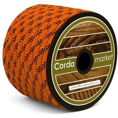 Cordamarket Polyester-Seil, hohe Festigkeit, 10 mm x 25 m, Neonorange – hohe Festigkeit und Sichtbarkeit für Bootfahren, Camping und Sicherheit Cordamarket Polyester-Seil, hohe Festigkeit, 10 mm x 25 m, Neonorange – hohe Festigkeit und Sichtbarkeit für Bootfahren, Camping und Sicherheit