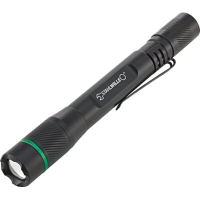 STAHLWILLE 13136 SL 850 wiederaufladbare LED Taschenlampe Stiftleuchte bis 850 lm, Gehäuse aus widerstandsfähigem Aluminium 3 h Leuchtdauer, Schwarz STAHLWILLE 13136 SL 850 wiederaufladbare LED Taschenlampe Stiftleuchte bis 850 lm, Gehäuse aus widerstandsfähigem Aluminium 3 h Leuchtdauer, Schwarz