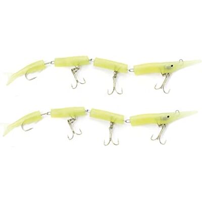 Expert Predator Kit 2 STK. Gegliederter Hornhecht mit 3 Drillingen und Haken 23 cm #02 Fluo Expert Predator Kit 2 STK. Gegliederter Hornhecht mit 3 Drillingen und Haken 23 cm #02 Fluo