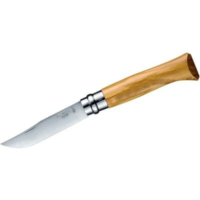 OPINEL 254052 Klappmesser aus Olivenholz Braun, No. 8 OPINEL 254052 Klappmesser aus Olivenholz Braun, No. 8
