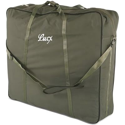 Lucx XXL Tragetasche für Angelliege & Bedchair gepolsterte Transporttasche für 6- & 8-Bein Karpfenliegen & Angelstühle (82 x 90 x 30 cm) extra robust & wasserabweisend Lucx XXL Tragetasche für Angelliege & Bedchair gepolsterte Transporttasche für 6- & 8-Bein Karpfenliegen & Angelstühle (82 x 90 x 30 cm) extra robust & wasserabweisend