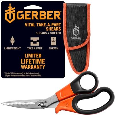 Gerber Vital Take-A-Part Geflügelschere mit gezackter Klinge für Jagd und Kleinwild Gerber Vital Take-A-Part Geflügelschere mit gezackter Klinge für Jagd und Kleinwild