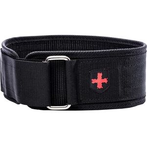 Harbinger Nylon Gewichthebergürtel für Gewichtheber, 4 Zoll, Fitness Krafttraining, Schwarz,Small