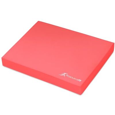 ProSource Fit Exercise Balance Pad – Large Cushioned Non-Slip Foam Mat & Knee Pad for Fitness, Stability Training, Physical Therapy, Yoga 15"x19", Red ProSource Fit Exercise Balance Pad – Large Cushioned Non-Slip Foam Mat & Knee Pad for Fitness, Stability Training, Physical Therapy, Yoga 15"x19", Red