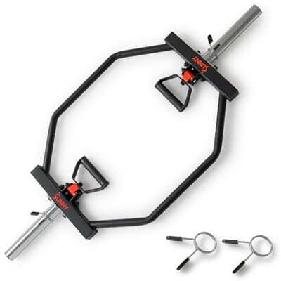 Sunny Health & Fitness Strength Training Olympic Hex Bar Barbell for Deadlifts and Shrugs Sunny Health & Fitness Strength Training Olympic Hex Bar Barbell for Deadlifts and Shrugs