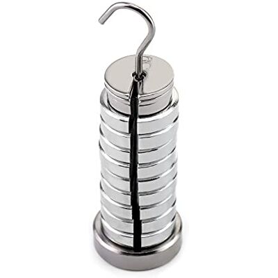QWORK ® Schlitzmassen-Set, 13 Gewichte mit Aufhänger und Koffer, insgesamt 250 g QWORK ® Schlitzmassen-Set, 13 Gewichte mit Aufhänger und Koffer, insgesamt 250 g