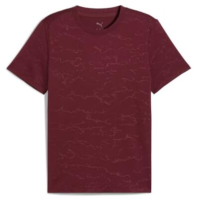 Puma Unisex M Cloudspun Emboss Tees, Rubinschimmer, L EU Puma Unisex M Cloudspun Emboss Tees, Rubinschimmer, L EU