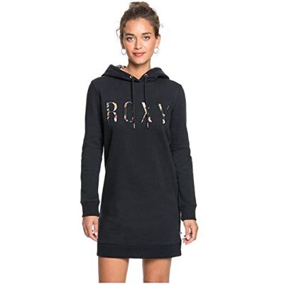 Roxy Be Rider Langärmeliges Kapuzenkleid für Frauen Schwarz Roxy Be Rider Langärmeliges Kapuzenkleid für Frauen Schwarz