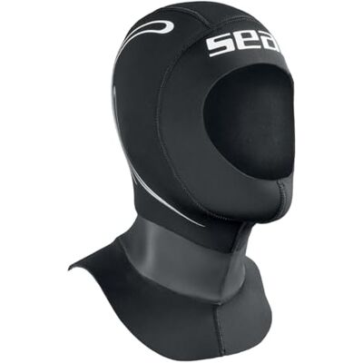 SEAC Tekno, Kofhaube für Neopren-Tauchanzüge, 5mm stark, mit Entlüftungslöchern, für Damen und Herren SEAC Tekno, Kofhaube für Neopren-Tauchanzüge, 5mm stark, mit Entlüftungslöchern, für Damen und Herren