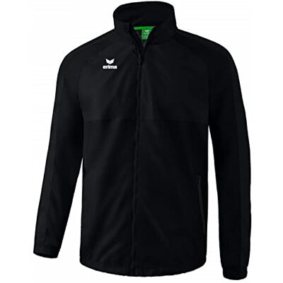 Erima Unisex Erwachsene Team Allwetterjacke (2052206), schwarz, L Erima Unisex Erwachsene Team Allwetterjacke (2052206), schwarz, L