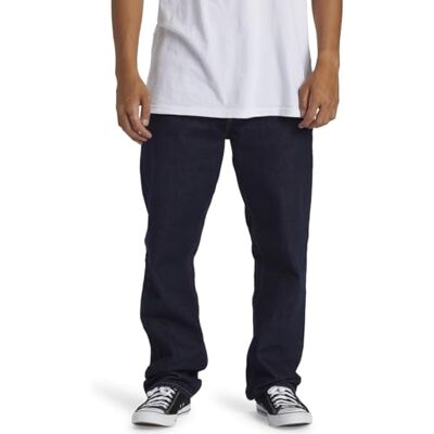 Quiksilver Modern Wave Rinse Jeans mit Straight Fit für Männer Quiksilver Modern Wave Rinse Jeans mit Straight Fit für Männer