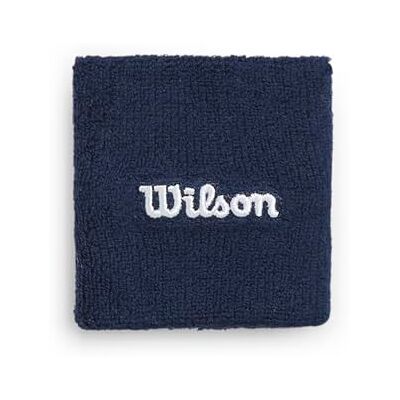 WILSON Terry Logo Schweißbänder, Feuchtigkeitskontrollierend und schnelltrocknend, Classic Navy, Einheitsgröße WILSON Terry Logo Schweißbänder, Feuchtigkeitskontrollierend und schnelltrocknend, Classic Navy, Einheitsgröße