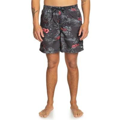 Quiksilver Longmanhill Volley 17" Schwimmshorts für Männer Schwarz Quiksilver Longmanhill Volley 17" Schwimmshorts für Männer Schwarz