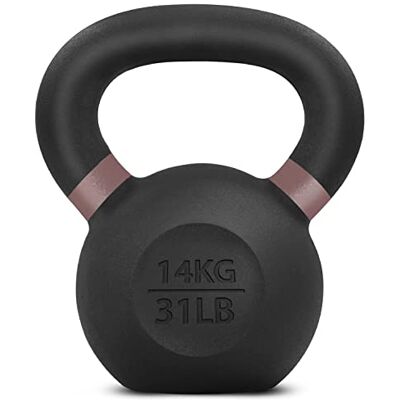 Yes4All Unisex-Erwachsene Kettlebell Gewichte mit Breiten Griffen und flachen Böden, pulverbeschichtet, Kugelhantel, F – braun – 14 kg Yes4All Unisex-Erwachsene Kettlebell Gewichte mit Breiten Griffen und flachen Böden, pulverbeschichtet, Kugelhantel, F – braun – 14 kg
