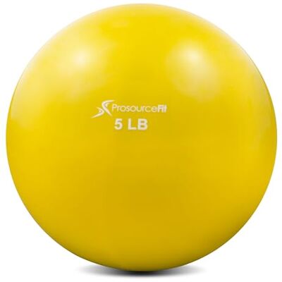 ProsourceFit Weighted Toning Exercise Balls for Pilates, Yoga, Strength Training and Physical Therapy, 2 lb to 8 lb, Color Coded, Gelb ProsourceFit Weighted Toning Exercise Balls for Pilates, Yoga, Strength Training and Physical Therapy, 2 lb to 8 lb, Color Coded, Gelb