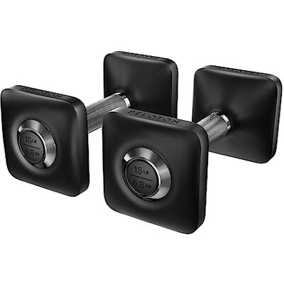 Peloton Hanteln, 2,3 kg-16,6 kg, 2er Set, für Männer und Frauen, ergonomischer und rutschfester Griff, Kurzhanteln, Krafttraining, Workout, Black Peloton Hanteln, 2,3 kg-16,6 kg, 2er Set, für Männer und Frauen, ergonomischer und rutschfester Griff, Kurzhanteln, Krafttraining, Workout, Black