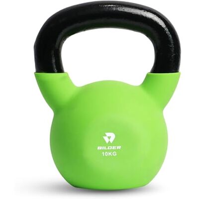Bilder -Kettlebell 10 kg mit ergonomischem und rutschfestem Griff, Gewichte aus Gusseisen mit Neopren-Beschichtung, ideal für Übungen und Krafttraining, Cardio- und funktionale Fitnessgeräte Bilder -Kettlebell 10 kg mit ergonomischem und rutschfestem Griff, Gewichte aus Gusseisen mit Neopren-Beschichtung, ideal für Übungen und Krafttraining, Cardio- und funktionale Fitnessgeräte