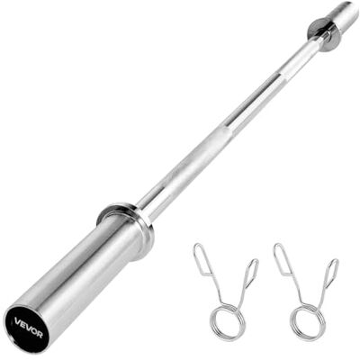 VEVOR Langhantelstange verchromte Zugstange 120 cm mit geriffeltem Griff für Krafttraining Gewichtheben Kniebeugen Kreuzheben Bankdrücken, Hantelstange für 5 cm Hantelscheiben mit 227 kg Tragkraft VEVOR Langhantelstange verchromte Zugstange 120 cm mit geriffeltem Griff für Krafttraining Gewichtheben Kniebeugen Kreuzheben Bankdrücken, Hantelstange für 5 cm Hantelscheiben mit 227 kg Tragkraft