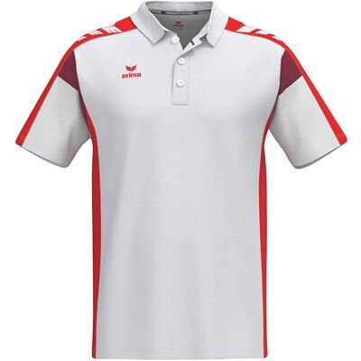 Erima Unisex Erwachsene Celebrate 125 Funktions Polo (1112508), weiß/rot, M Erima Unisex Erwachsene Celebrate 125 Funktions Polo (1112508), weiß/rot, M