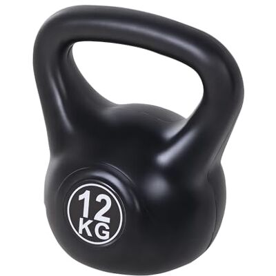 HOMCOM Kettlebell Kugelhantel 12 kg Gewicht-Hantel mit Sand befüllt für Anfänger Zuhause Krafttraining HOMCOM Kettlebell Kugelhantel 12 kg Gewicht-Hantel mit Sand befüllt für Anfänger Zuhause Krafttraining